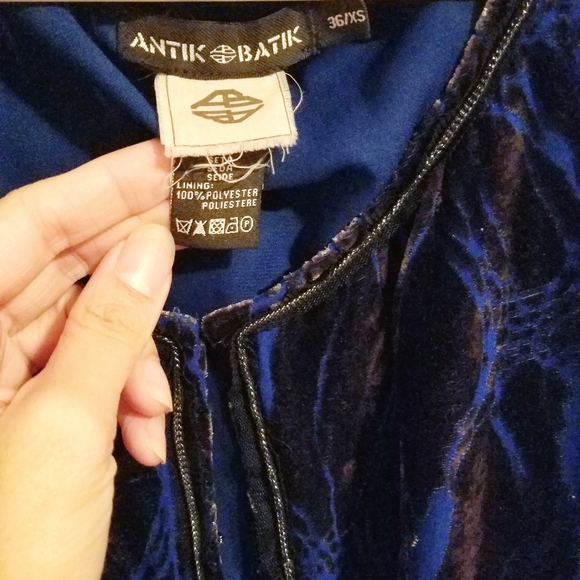 Velvet Peasant Renaissance Top Antik Batik - Picture 10 of 10